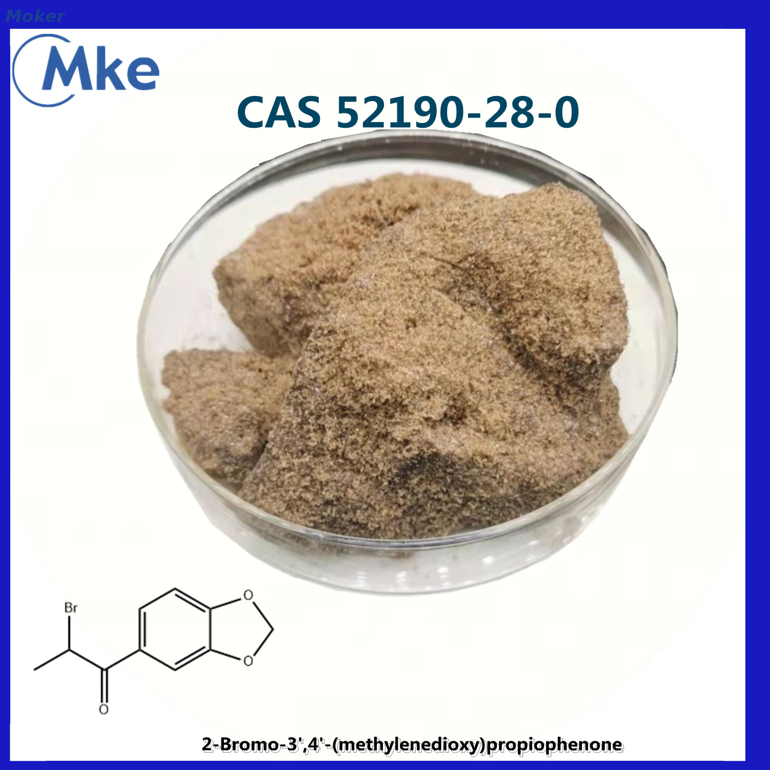 Best Quality C10h9bro3 CAS 52190-28-0 2-Bromo-3', 4'- (methylenedioxy) Propiophenone Crysal Powder 