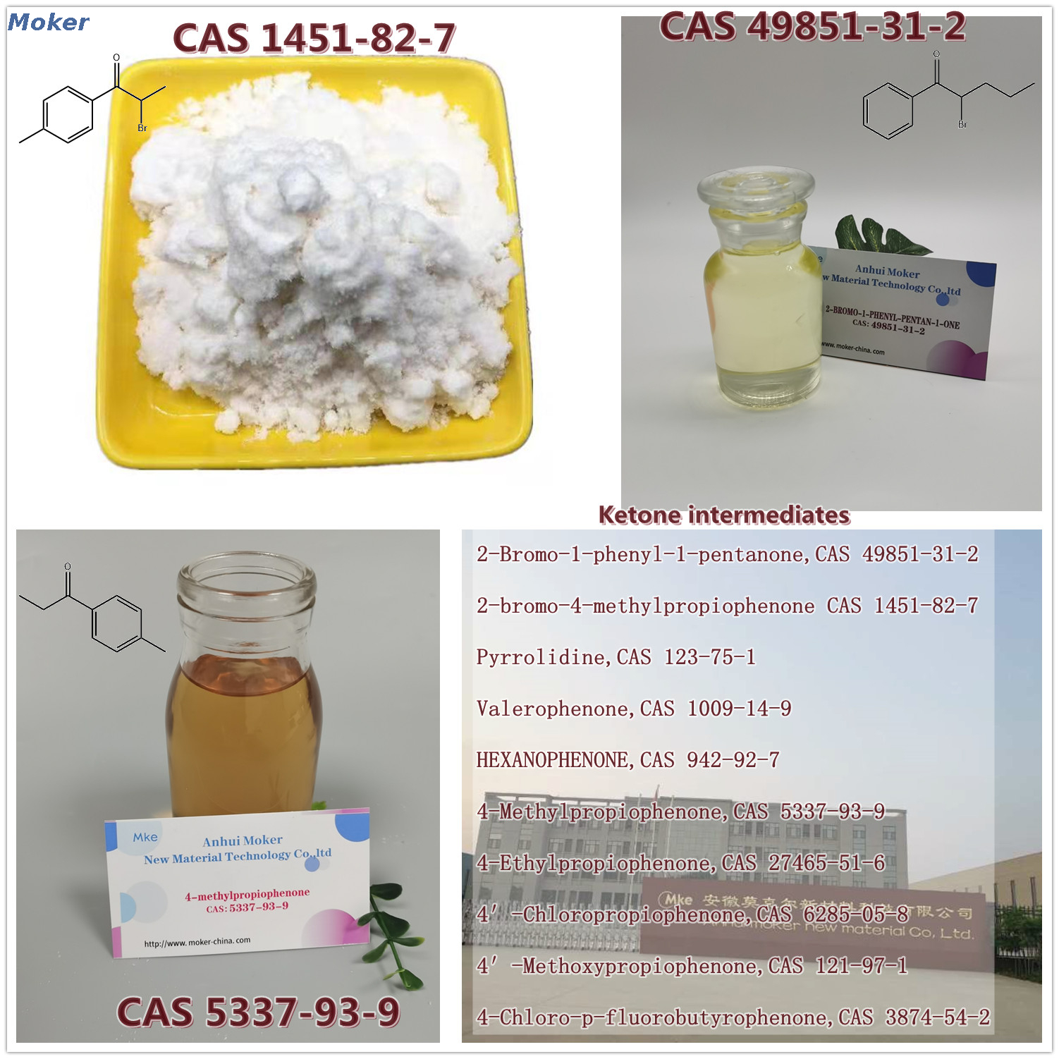 Best quality2-Bromo-4-Methylpropiophenone CAS 1451-82-7 2 Bromo 4 Methylpropiophenone Powder